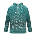 thumbnail image 4 of Men’s Hooded Sweatshirt Long Sleeve Pullover with Adjustable Drawstring and Abstract Glitter Pattern for Casual Wear Sky Blue M, 4 of 4