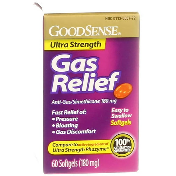 GoodSense Simethicone Gas Relief Softgels, 60 Ct