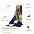 thumbnail image 3 of Salouo Neon Pop Art Pitbull Pattern 1 Pack Bath Towel, Quick Drying Towels Premium Towels for for Body, Sport, Yoga, SPA, Fitness-31.5"x63", 3 of 8