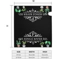 thumbnail image 5 of Watercolor Elegant Cute Topiary Plants Black Personalized Monogram Address Mailbox Post Covers Standard Size Magnetic Spring Garden Decor New Housewarming Wedding Gifts Outdoor Decor, 5 of 6