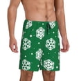thumbnail image 2 of Sikiie Snowflake Mens Pajama Shorts, Lightweight Lounge Pant with Pockets Soft Sleep Pj Shorts for MenXX-Large, 2 of 6