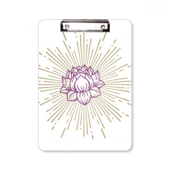 Lotus Open Pure Mind Clipboard Folder Writing Pad Backing Plate A4