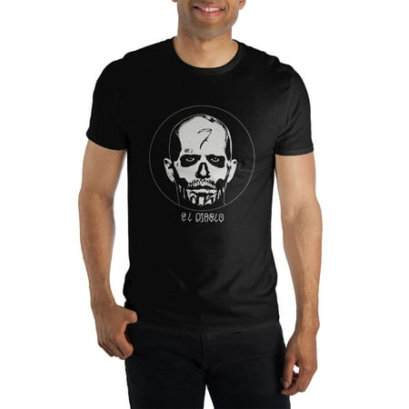 El Diablo Suicide Squad Men's Black T-Shirt Tee Shirt -XX-Large