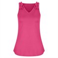 thumbnail image 3 of Plus Size Tank Tops for Women Trendy V Neck Frill Sleeveless Shirts Solid Casual Loose Fit Comfy Summer Blouses Tee, 3 of 5