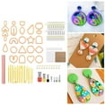 thumbnail image 4 of Accesorios de ganchos para arcilla polimérica Sunnimix Cortador de polímero Naranja 30 anillos, 4 of 8