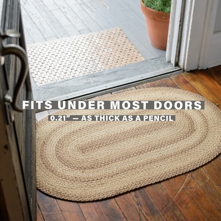 Super Area Rugs Beige Braided Rug - 2' X 4', Primitive Style For Hallway Or Kitchen