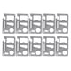 thumbnail image 1 of 10 piezas de cuchillos de supervivencia multifunción de acero de alto carbono plateados, herramienta para acampar con funda portátil, color plateado, 1 of 14