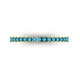 thumbnail image 1 of 0.57 ct Brilliant Round Cut Simulated Turquoise 14k Yellow Gold Stackable Band SZ 7, 1 of 6
