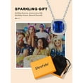 thumbnail image 5 of Bestyle Pendant Necklace for Women Solid 925 Sterling Silver Necklace Created Sapphire Birthstone Jewelry Valentines Day Christmas Birthday Gift, 5 of 9