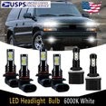 thumbnail image 1 of 6PCS For Buick LeSabre 1990 1991 Combo High Low Beam & Fog Light LED Headlight Bulbs Kit 6000K, 1 of 13