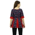 thumbnail image 5 of Phagun Women Alphabet Print Kurta 3/4 Sleeve Top Short Kurti Cotton Clothing, 5 of 8