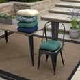 thumbnail image 6 of ARDEN Outdoor Tufted Bistro Seat Cushion, Set of 4, 14.5 in x 15 in, Rain-Proof, Fade Resistant Peacock Blue Green Texture, 6 of 10
