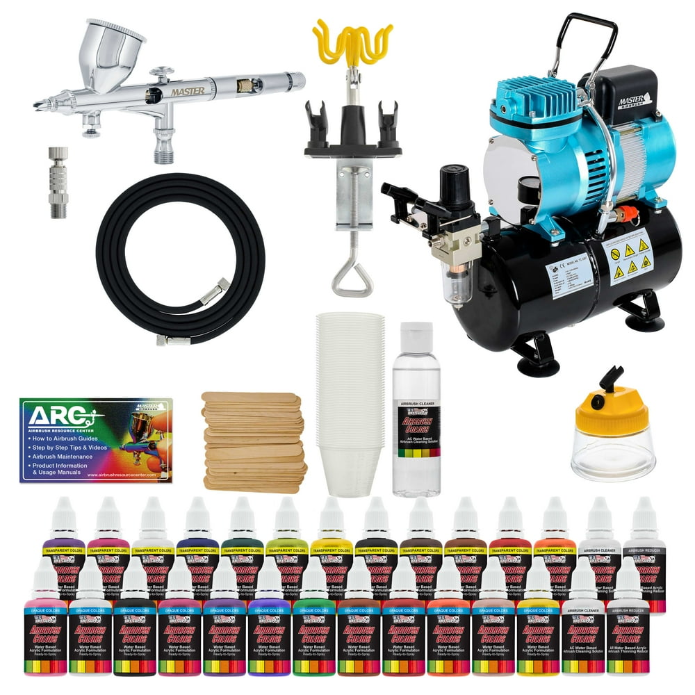 Complete Pro G44 MASTER DualAction AIRBRUSH wAIR COMPRESSOR KIT and
