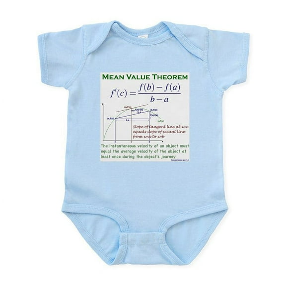 CafePress - Mean Value Theorem Infant Bodysuit - Baby Light Bodysuit, Size Newborn - 24 Months