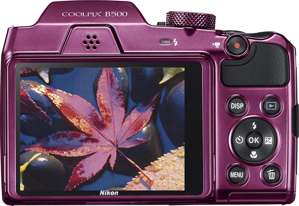 Nikon COOLPIX B500 Plum Camera 40x Optical Zoom + Flash + Case - 64GB Kit Bundle - image 5 of 11