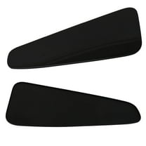 Ikon Motorsports Compatible with 10-14 Ford Mustang Rear Quarter Side Window Louvers Scoop Cover Vent Panel - Painted Ebony Black
