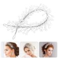 thumbnail image 2 of Bandeau de Mariée en Strass pour Femmes, Faux Perle, Accessoire de Tête pour Fête de Mariage, 2 of 8