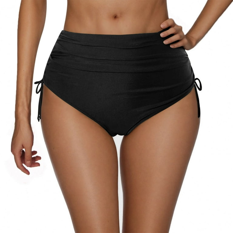 La Blanca Costume Intero Donna – Parte Inferiore Hipster A Vita Bassa, Lato Con Anelli, Colore Nero, Taglia 2 - 2