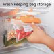 thumbnail image 5 of Bolsa de almacenamiento de bolsas Ziplock Organizador de bolsas de cocina rápida ver pista de diapositivas durable Feliz Sencillez, 5 of 5