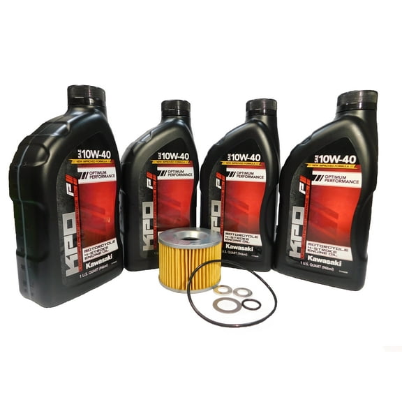 1986-1987 Kawasaki Ninja 1000R ZX1000A OEM Complete Oil Change Kit KAW10