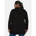 thumbnail image 3 of Terra & Sky Women's Plus Size Hooded Fleece Top, Sizes 0X-5X, 3 of 5
