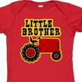 thumbnail image 4 of Inktastic Red Tractor Little Brother Boys Baby Bodysuit, 4 of 5