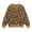 Brown, variant on Women's Leopard Print Pullover Sweater Oversized Crew Neck Long Sleeve Knit Sweaters Y2k Trendy Soft Comfortable Warm Fall Winter Fashion Work Going out Jumper Tops White M