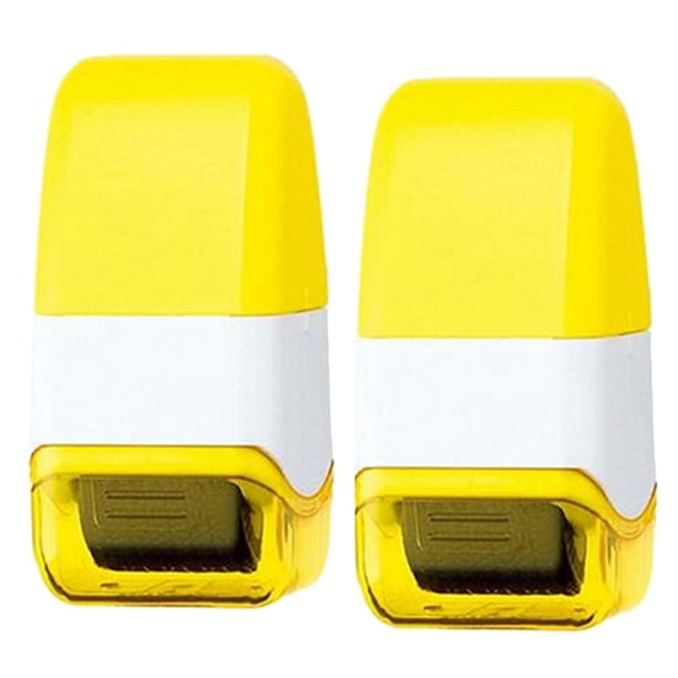 Rodillo De Sello De Protección Contra De De 2 Piezas 2 Piezas Amarillo 2 piezas amarillas Yotijar Sello de código desordenado