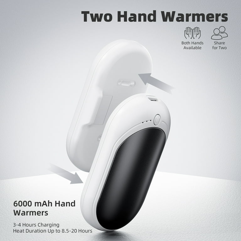 2 Pack Hand Warmers Rechargeable, Electric Hand Warmer Reusable,Usb  Handwarmers