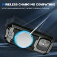 thumbnail image 6 of ELEHOLD Rugged Case for iPhone 17 with Flip Camera Protection Built-in Screen Protector Hidden Kickstand Military Grade Shockproof Anti-Scratch Heavy Duty Full Body Case, Black, 6 of 8