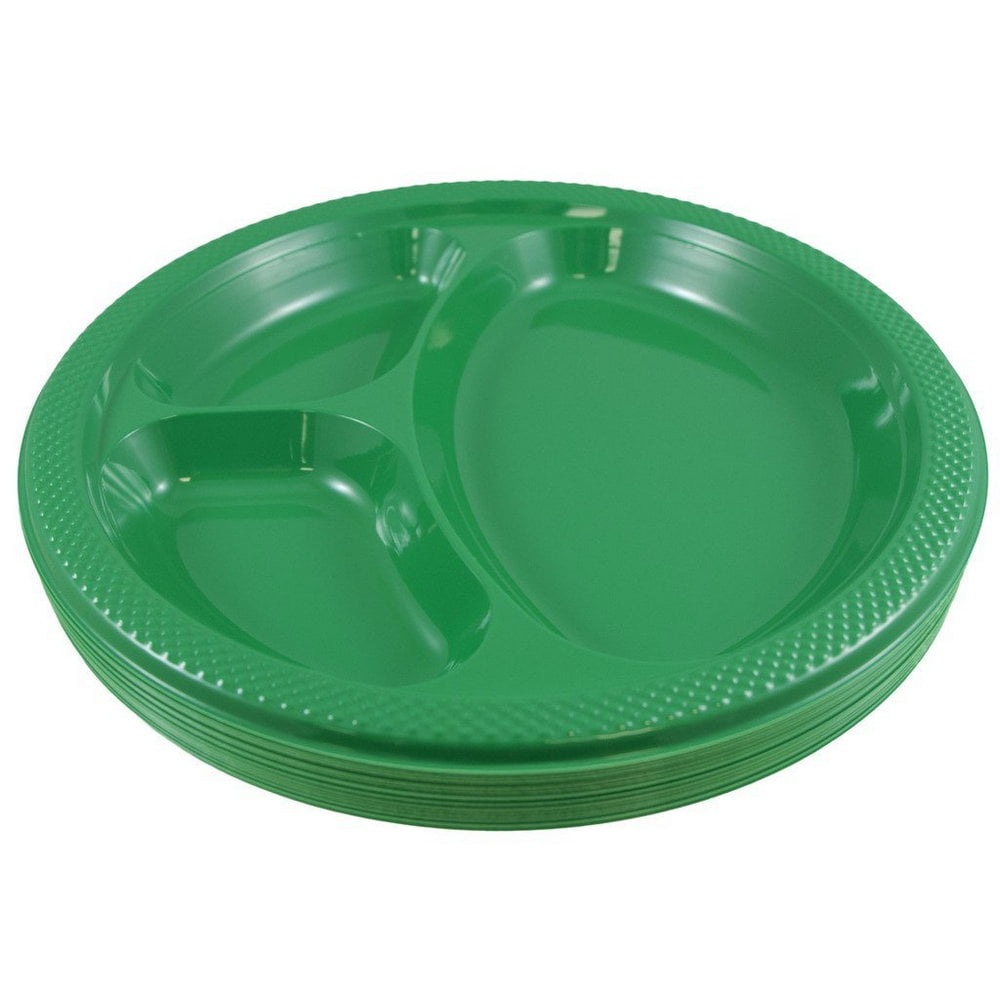 Green divided plate – oogaa