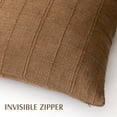 thumbnail image 3 of SUSIELADY Set of 2 Decorative Linen Check Throw Pillow Covers, 20×20 Inch Farmhouse Vintage Boho Decorative Cushion Covers for Sofa Couch Bed Chair Living Room Bedroom Home Decor, Brown Sugar, 3 of 7