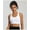 White#2, variant on MecTo Womens' Sports Bra Longline Wirefree Padded with Medium Support, Sports Bras for Women, Workout Crop Tank Tops Padded