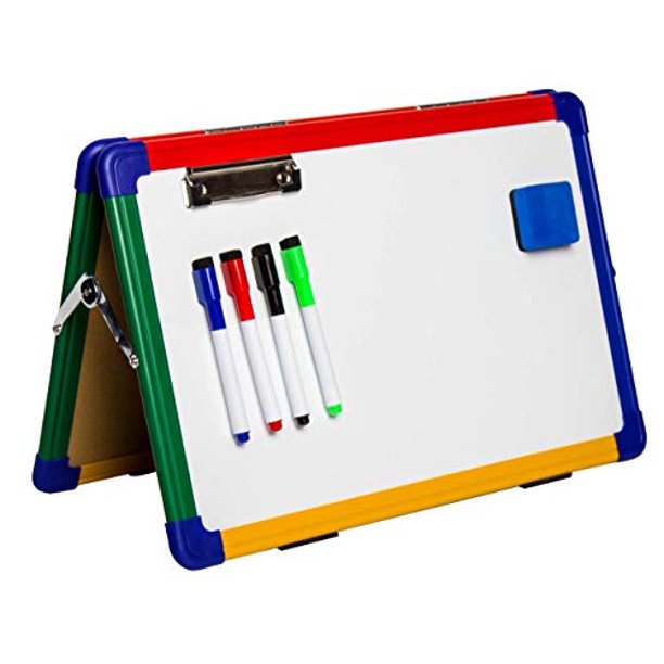 IbexStationers Kids Dry Erase Board Whiteboard Easel for