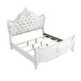 thumbnail image 5 of Opulence Traditional Style King 5PC Bedroom Set Made With Wood in Pearl White, 5 of 20