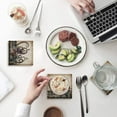 thumbnail image 1 of RYLABLUE Nautical Theme Octopus On Old Newspaper Set of 8 Coaster for Drinks, Absorbent Ceramic Stone Coasters Cup Mat with Cork Base for Home Kitchen Room Coffee Table Bar Decor, 1 of 4
