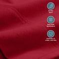 thumbnail image 5 of Bare Home Flannel Pillowcase Set - 100% Flannel Cotton - Double Brushed - King Set of 2, Red, 5 of 8