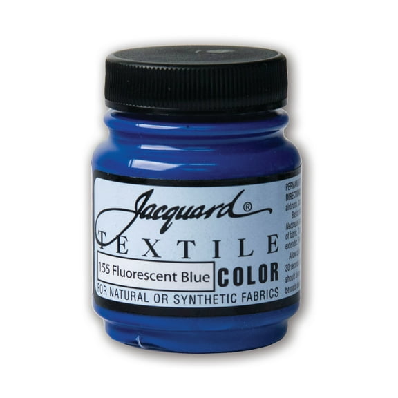 Jacquard Textile Color - Fabric Paint - (2.25 oz) - Fluorescent Blue
