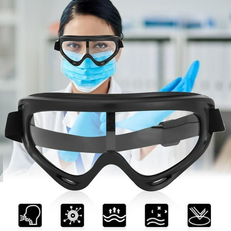 

LHCER Goggles Eye Protection Glasses X400 Anti-Fog Windproof Goggles Transparent Lens Anti-Saliva Eye Protective Safety Glasses