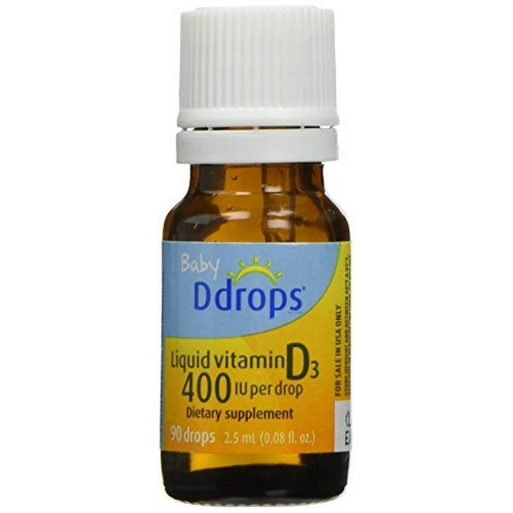 Ddrops Baby 400 Iu Vitamin D3 Drops, 90 Count (pack of 3)