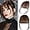 Brown, variant on Clip In Bangs 100% Human Hair Bangs Clip In Hair Extension, Brown Human Hair Fake Bangs For Women Air Bangs Fringe With Temples Bangs Hair Clips On Faux Bangs Clip Wispy Bangs Curved Bangs For Daily