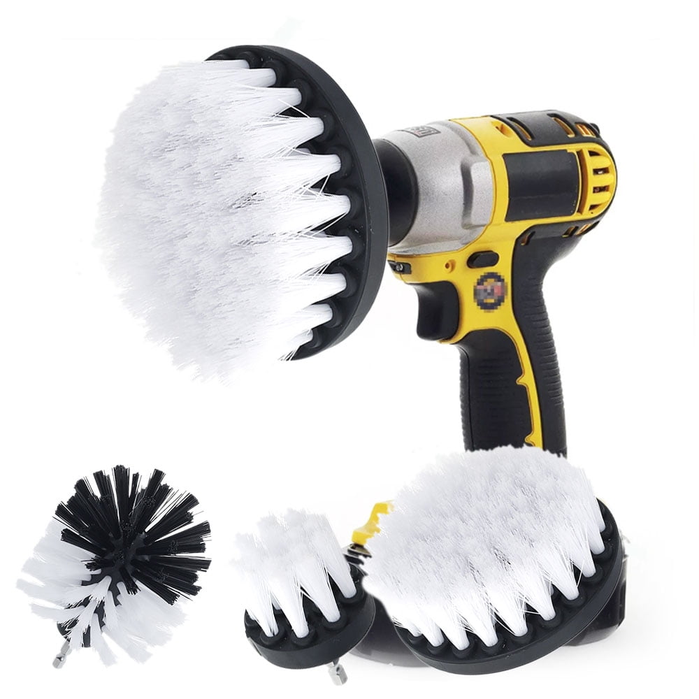 Cleaning Drill Brush Cleaner Tool Set Electric Drill Power Scrubber for Car 4Pcs 