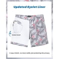 thumbnail image 2 of Bañador SURF CUZ de 7 pulgadas, secado rápido, compresión, color gris Flamingo XL, 2 of 7