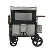 Keenz XC Luxury Comfort 2-Kid Baby Kids Push Pull Wheeled Stroller Wagon with Canopy, Smoke