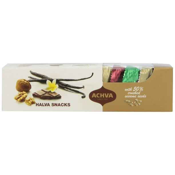 Achva Snacks Halva Gift Box, 10.5Ounce Packages (Pack of 4) Walmart