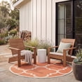 thumbnail image 3 of Safavieh Courtyard Becky Geometric Indoor/Outdoor Area Rug, Terracotta, 5'3" x 5'3" Round, 3 of 10