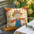 thumbnail image 3 of Throw Pillow Covers, Fall Pumpkins 24x24 Pillow Covers for Couch/Sofa/Bed, Straw Man Thanksgiving Leaves Orange Check Decorative Square Linen Cushion Pillowcase for Home Decor, 3 of 9