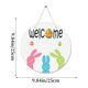 thumbnail image 3 of Easter Bunny Decoration Hanging Easter Egg Wooden Hanging Decoration Holiday Party Wall Decoration Pendant, 3 of 6