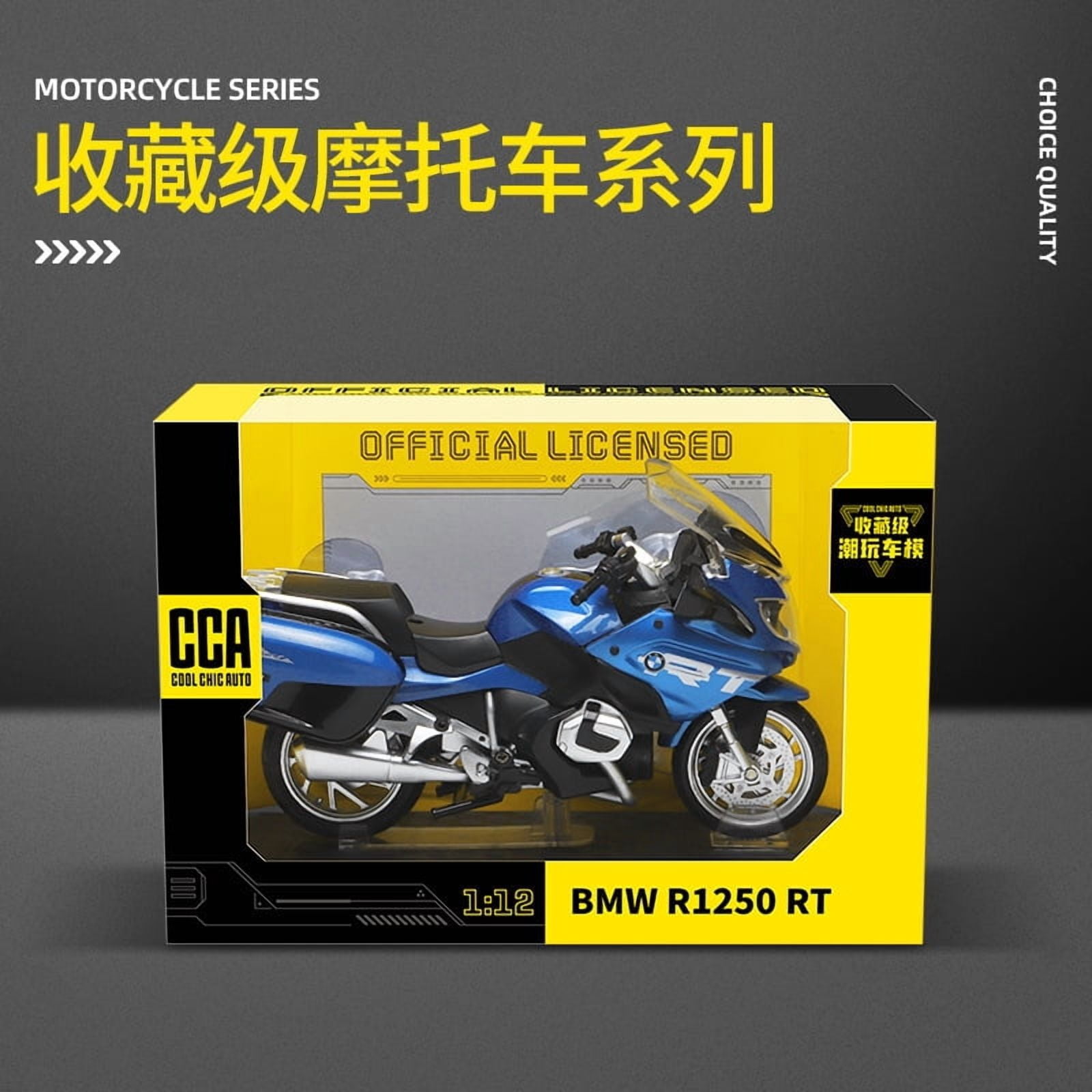 CCA 1:12 BMW R1250RT Motorcycle Alloy Diecast Model Simulation Collect Hobby Model Ornaments Gift For Friend Boys Display
