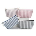 thumbnail image 5 of Kcolen -Tone Striped Zipper Pouch for Travel Makeup and Portable Storage Organizer Bag, 5 of 5